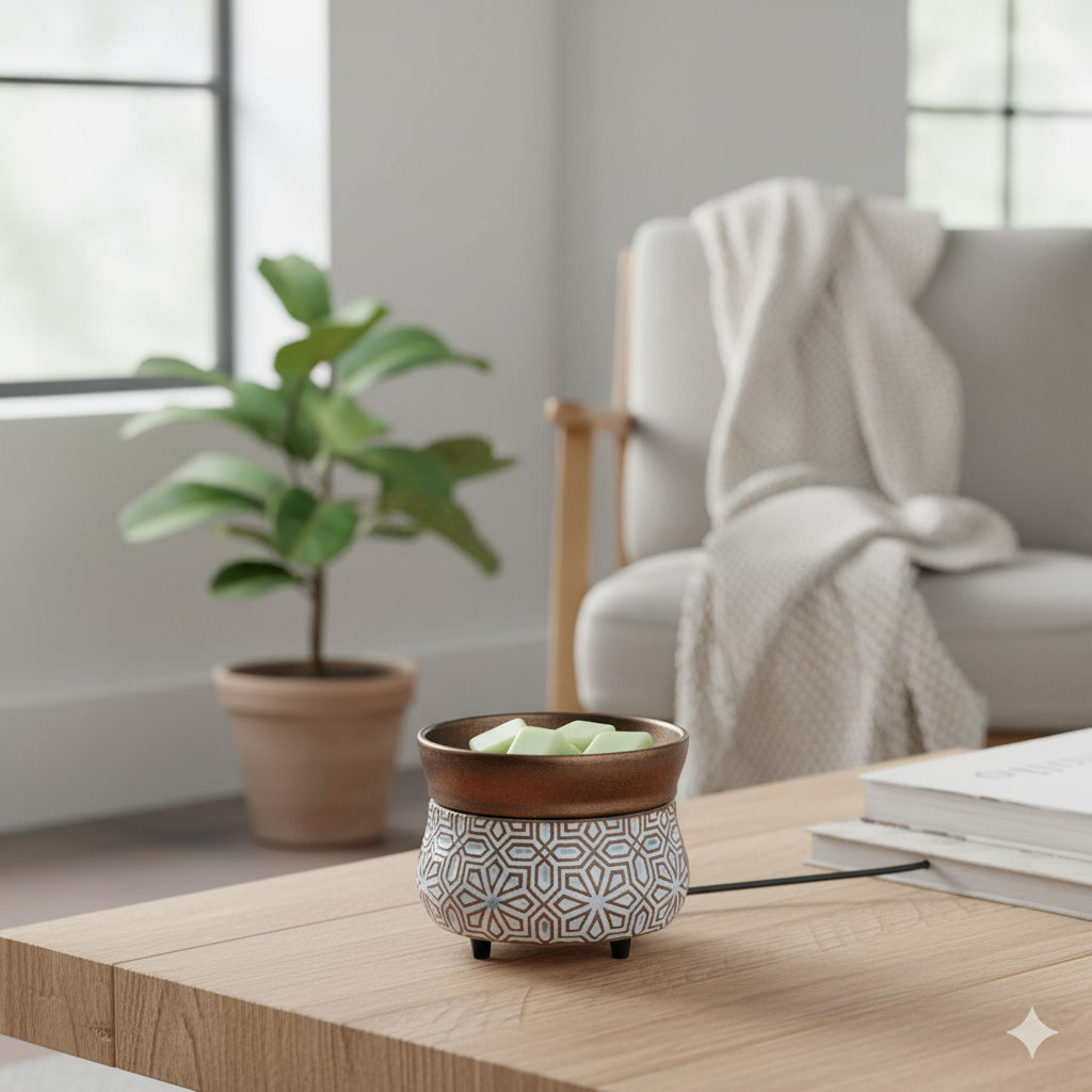 BRONZE GEOMETRIC 2in1 Classic Aroma Warmer