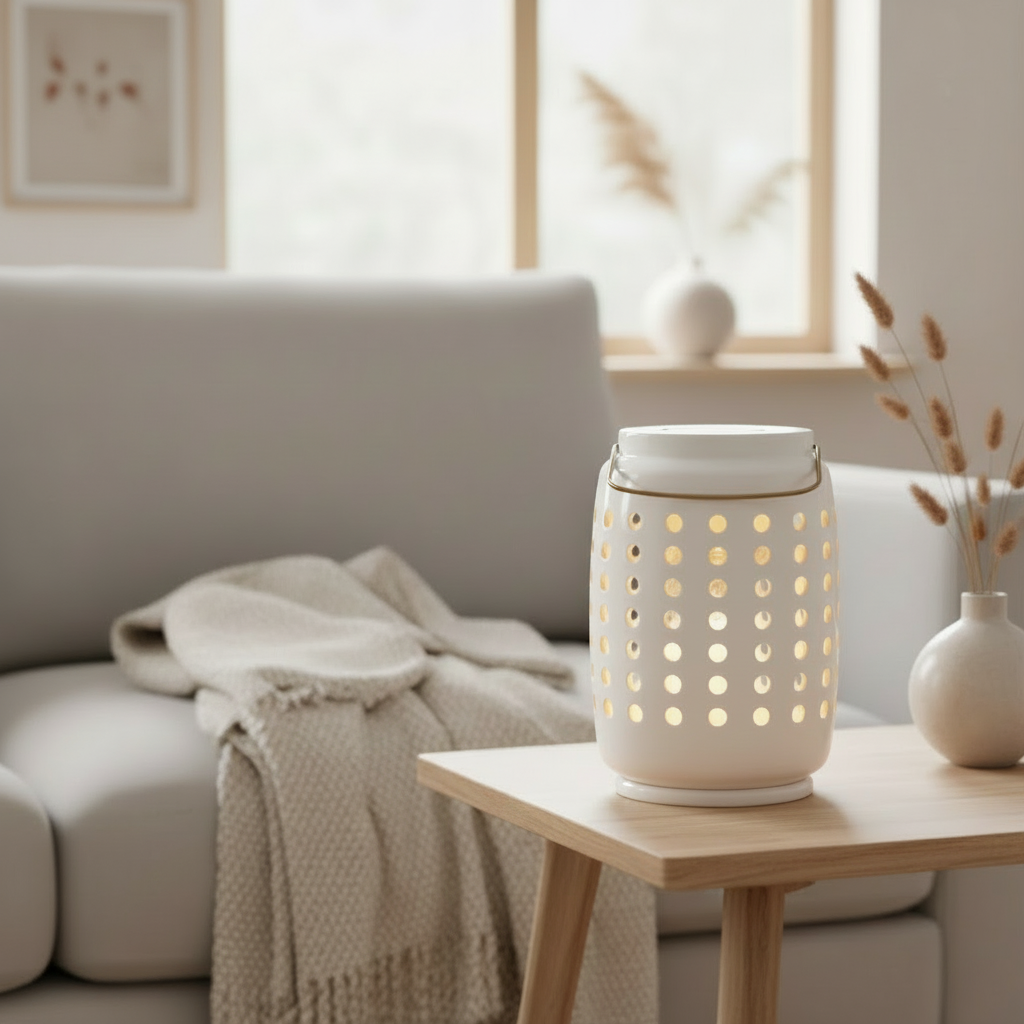 Duftlampe CHELSEA – Hvid, Elektrisk