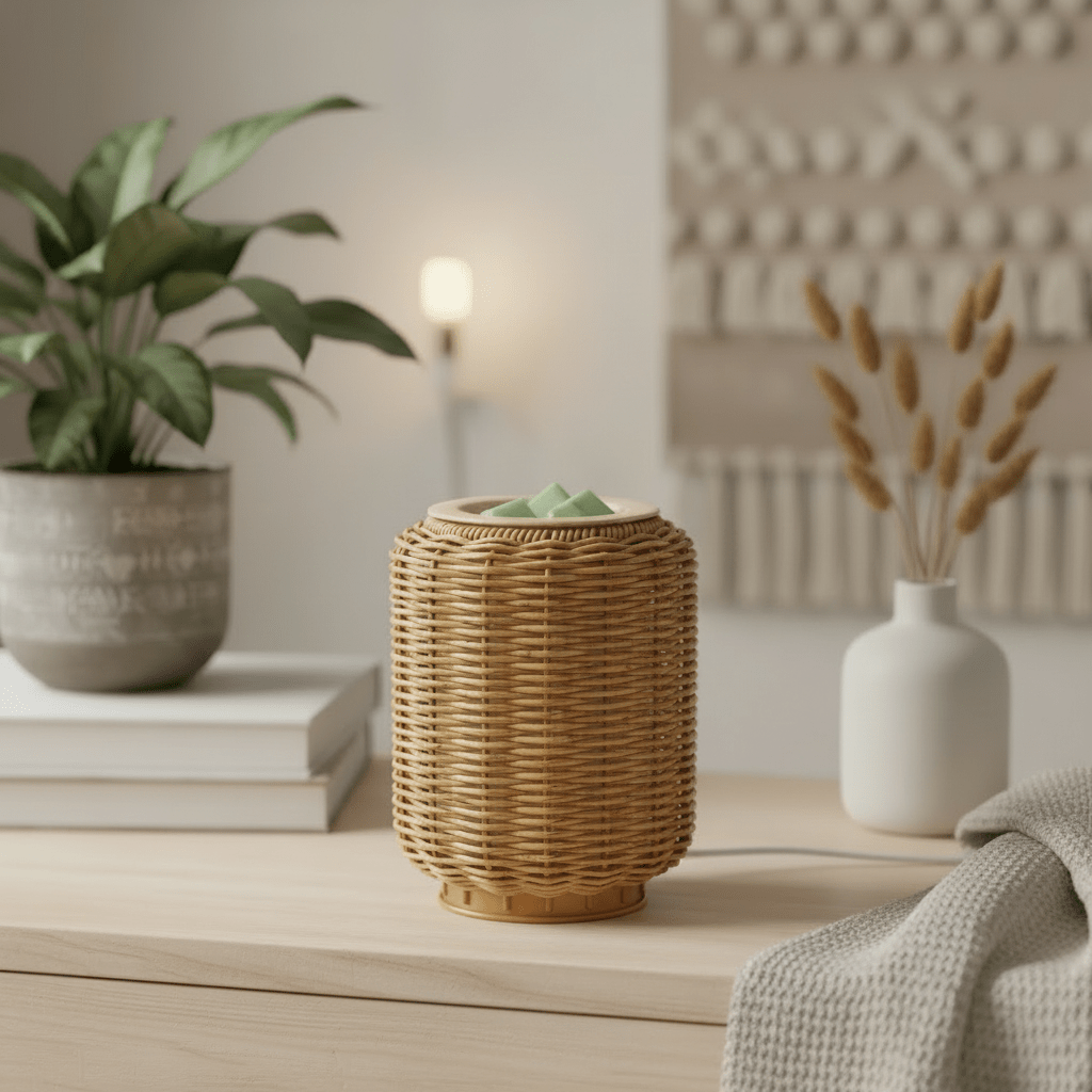 WICKER LANTERN Duftlampe – Elektrisk - Eliora ApS